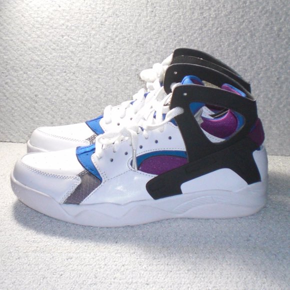 Nike Air Flight Huarache PRM QS White Black Lyon Blue Berry (686203-100) s10.5 main image 6